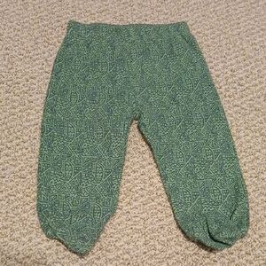 Green Patterned Baby Bottoms 6m